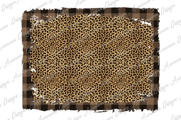 Download Plaid Leopard Background Sublimation - Leopard Collection