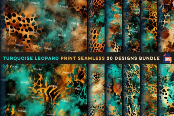 Download Turquoise Leopard Print Seamless - Leopard Collection