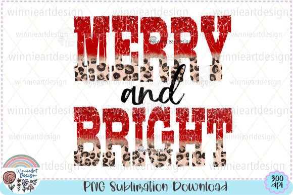 Download Merry and Bright Glitter Leopard Xmas - Leopard Collection