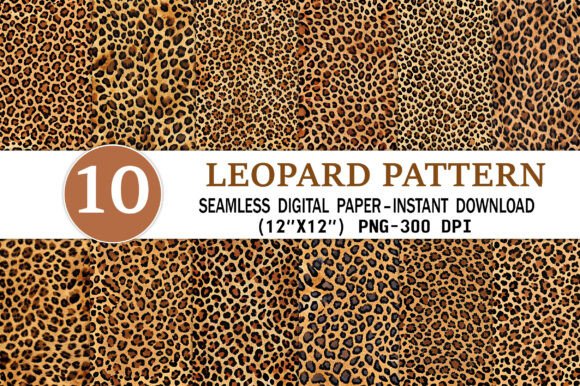 Download Leopard Pattern Digital Paper - Leopard Collection