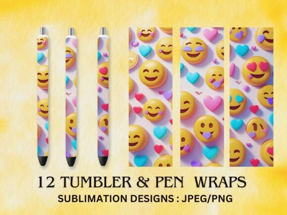 Download Pen Wrap Sublimation , Tumbler Wrap - Pen Collection