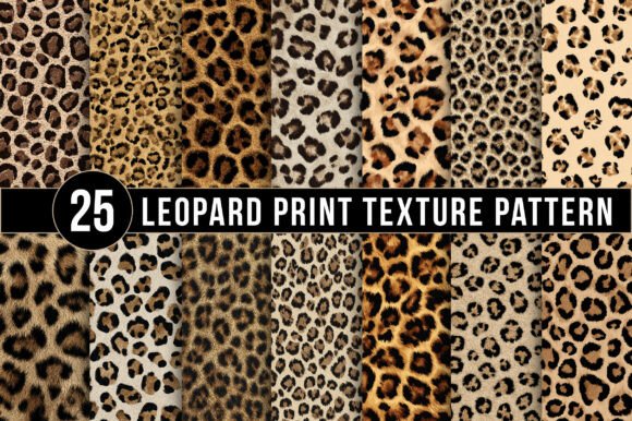 Download Leopard Print Texture Patterns, Seamless Animal Skin Digital Papers - Leopard Collection