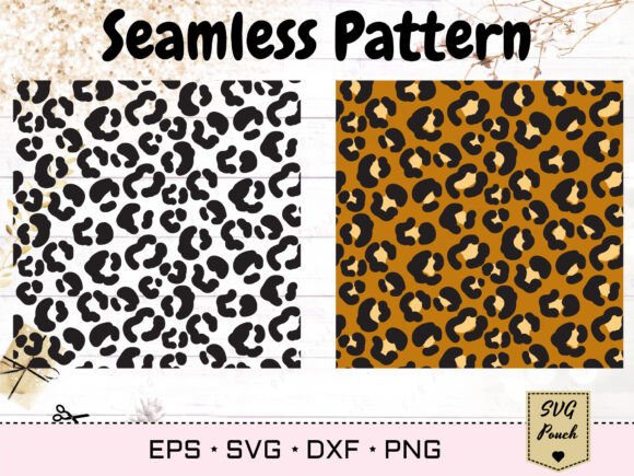 Download Leopard Seamless Pattern SVG - Leopard Collection