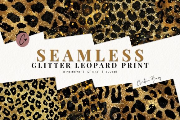 Download Seamless Glitter Leopard Print Pattern - Leopard Collection