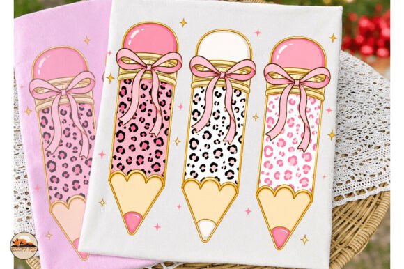 Download Pink Leopard Coquette Pencil Teacher Png - Pen Collection