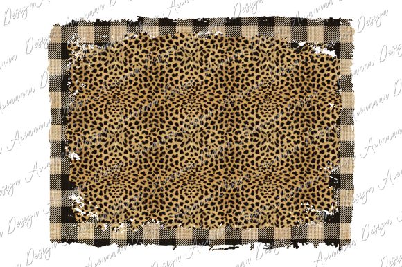 Download Plaid Leopard Background Sublimation - Leopard Collection