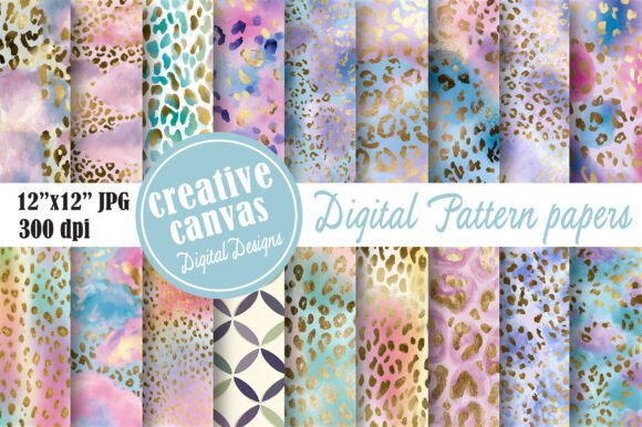 Download Leopard Seamless Pattern Bundle - Leopard Collection