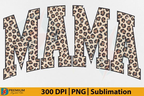 Download Mama Leopard PNG, Retro Varsity Mama PNG - Leopard Collection