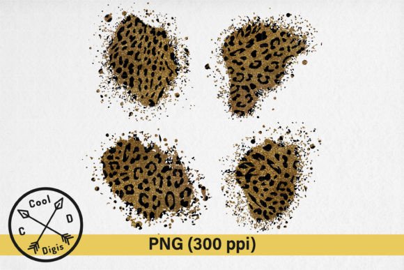 Download Bronze Glitter Leopard Print Patches - Leopard Collection